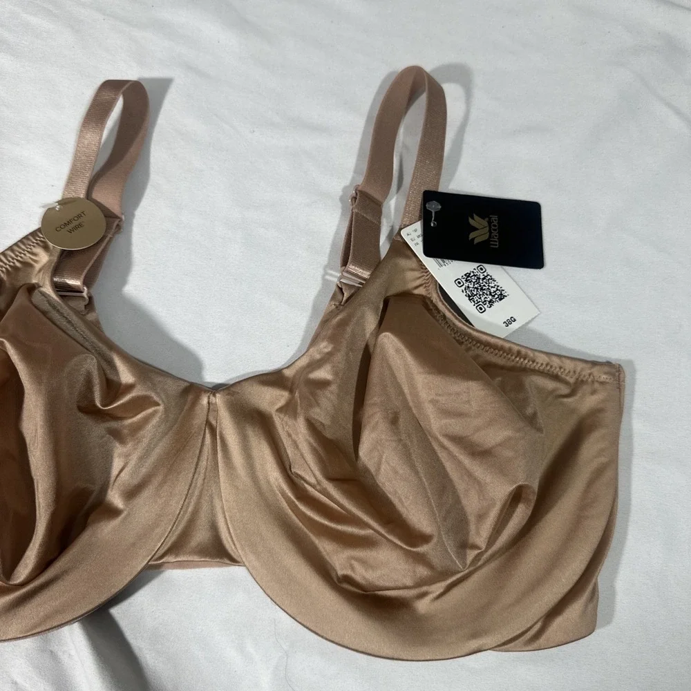 NWT $65 Wacoal [ 38G US ] Inner Sheen Underwire Bra in Roebuck Tan #T2016‎